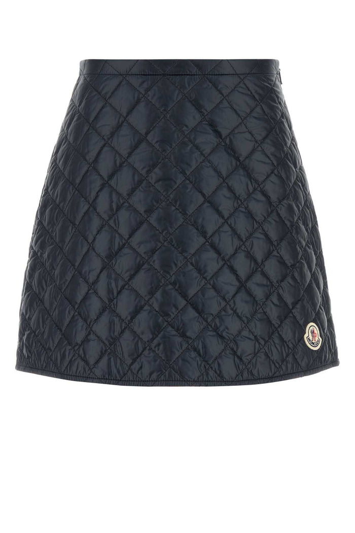 Midnight Blue Nylon Mini Skirt 778 Exterior: Lining: Gonne
