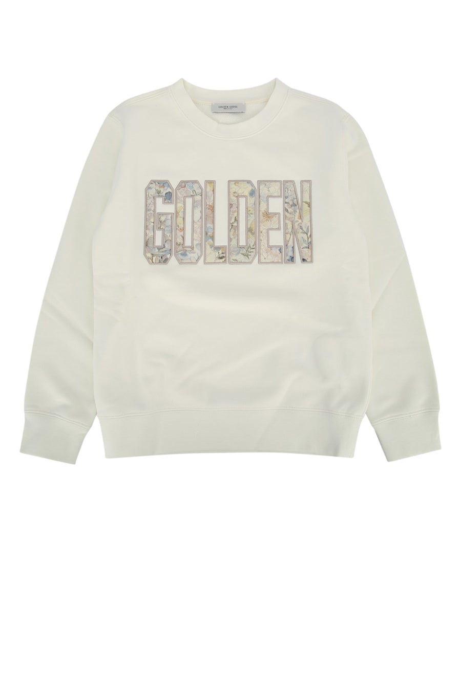 Golden Goose Kids Regular Main fabric: 85% cotton sweatshirt in white