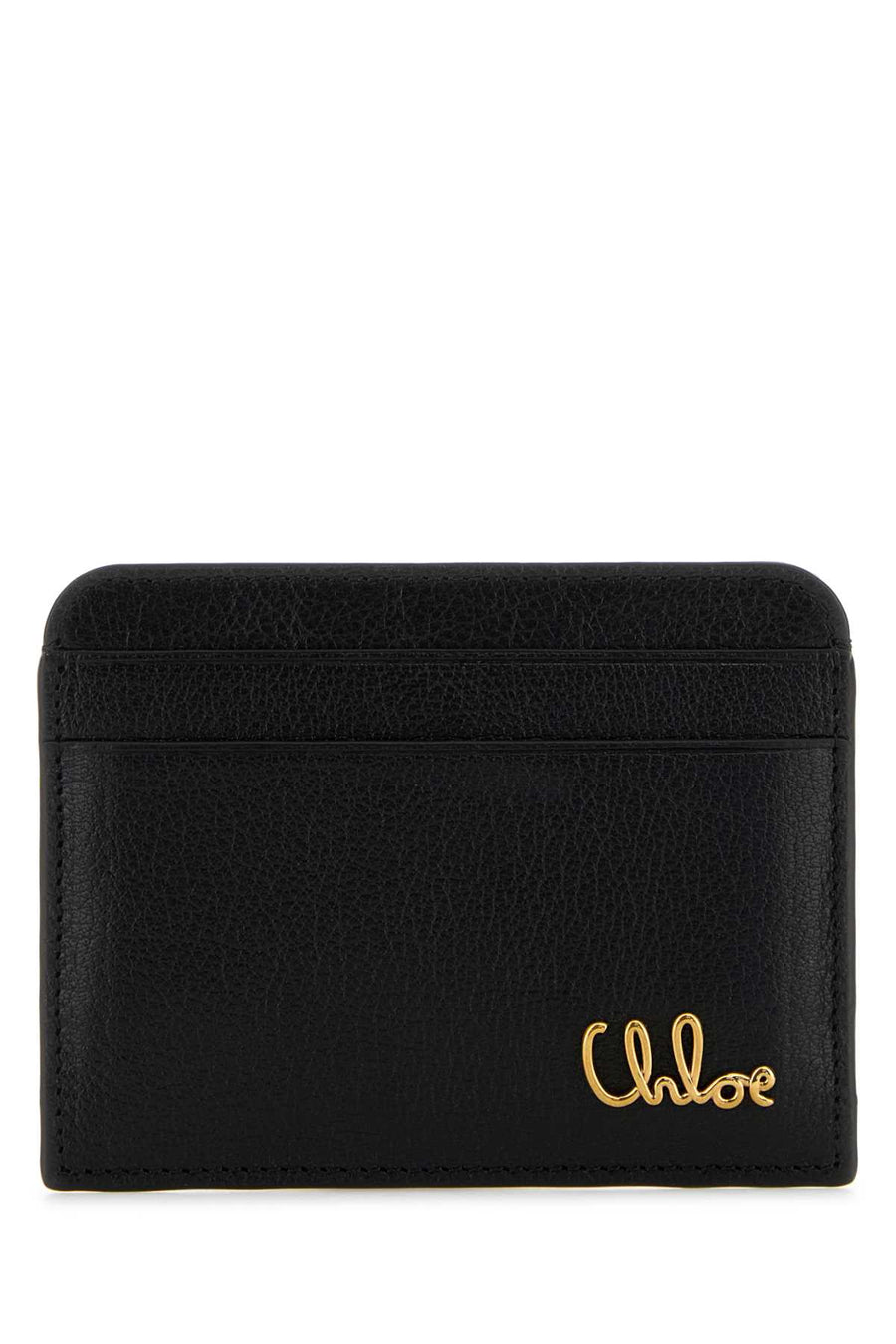 Chloé Leather exterior card case in black