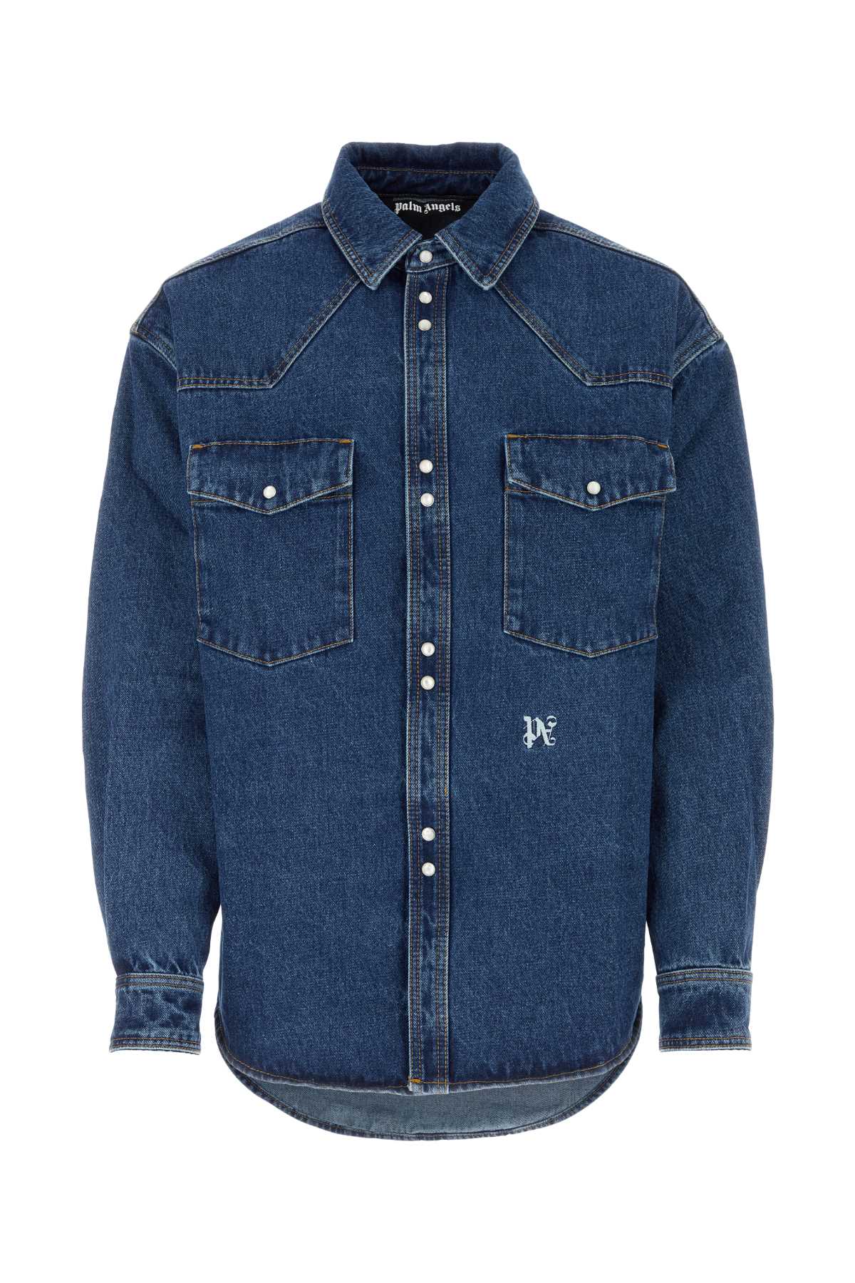 Pmyd023r24den002 4001 Lightbluewhit Exterior: Cotton Camicie