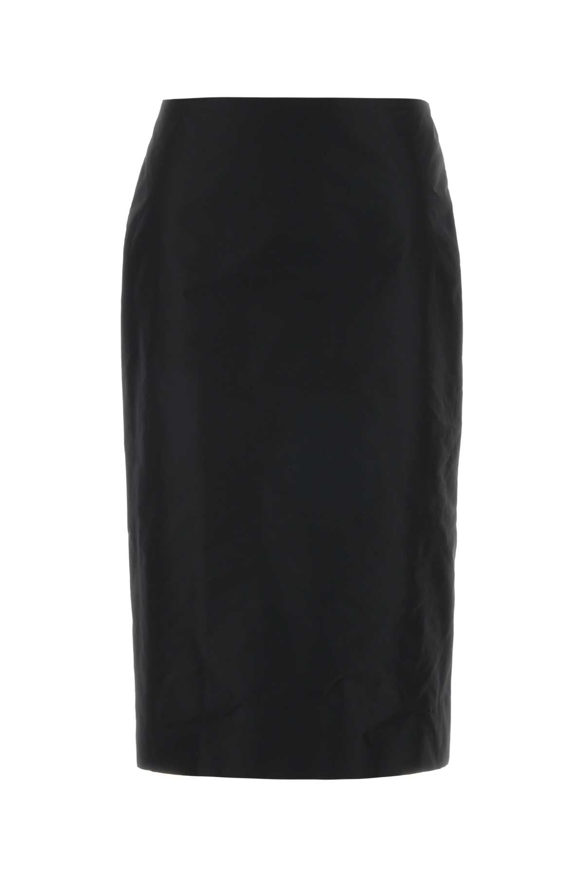 Black Faille Skirt Gonne