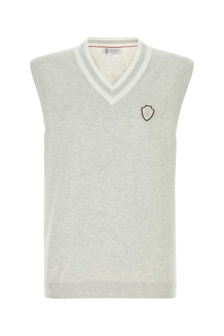 Brunello Cucinelli Vest 100% Cotton vest in gray