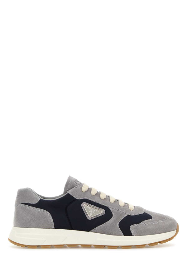 Prada Uomo Exterior: 100% Suede sneaker in gray