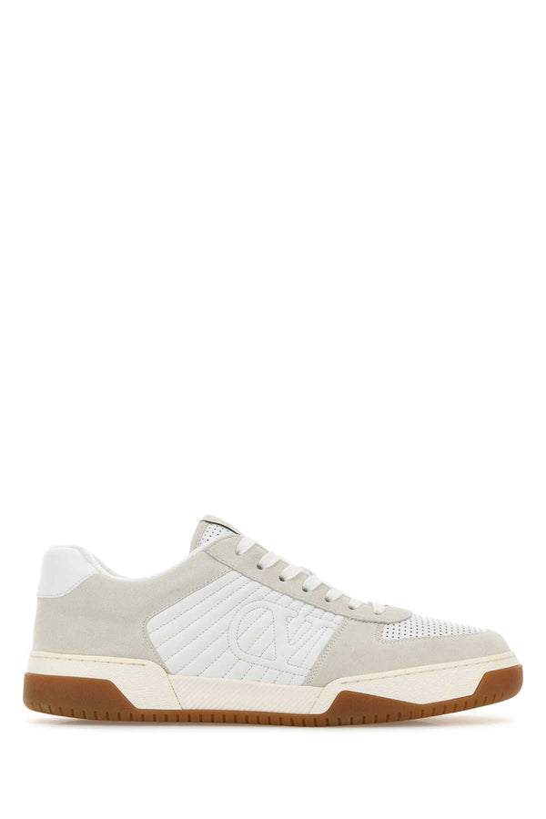 Valentino Garavani Spliced leather (Bos Taurus) sneaker in white