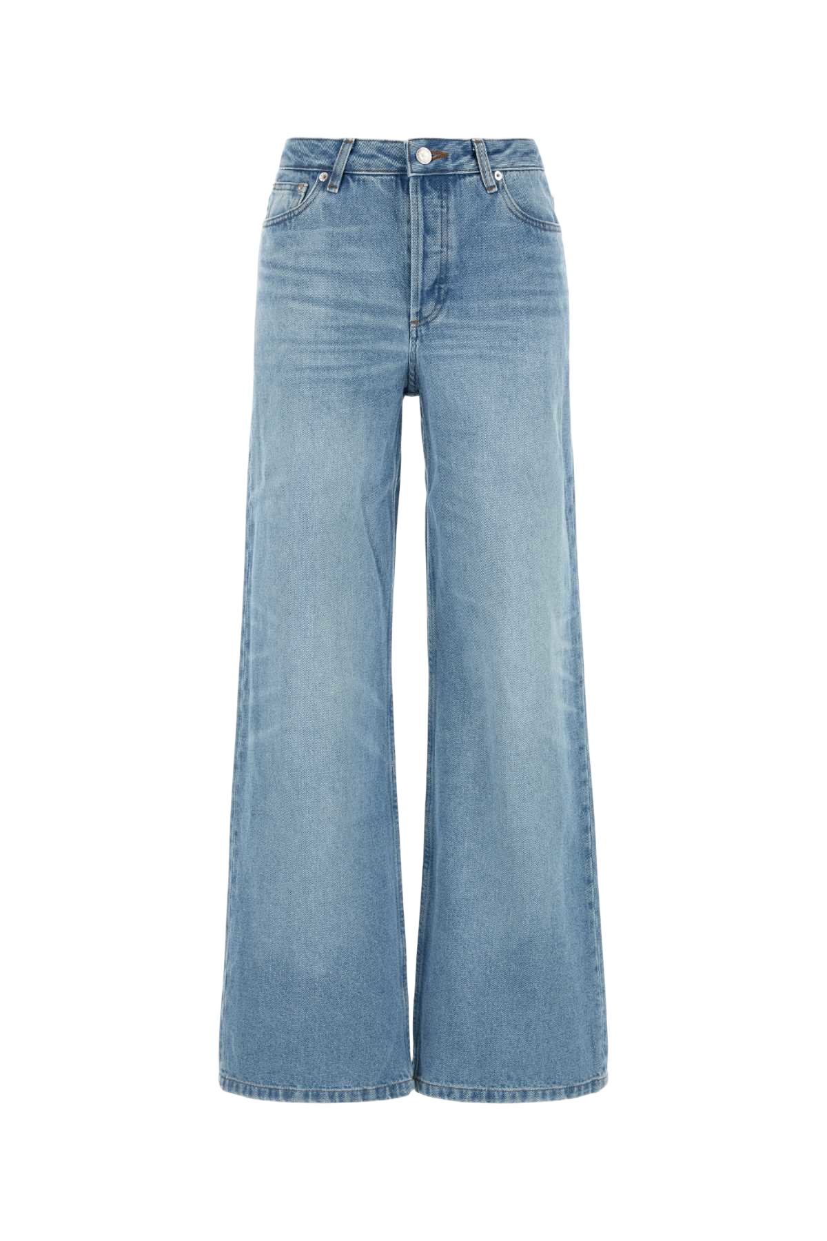 Denim Elisabeth Wide-Leg Jeans Lightblue Exterior: Cotton