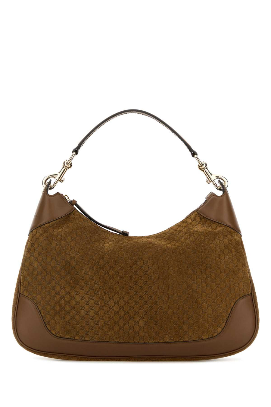 Gucci With GG canvas shoulder bag in brown