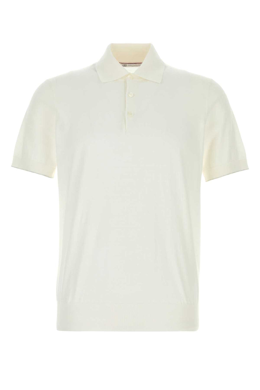 Brunello Cucinelli 100% Cotton polo in white