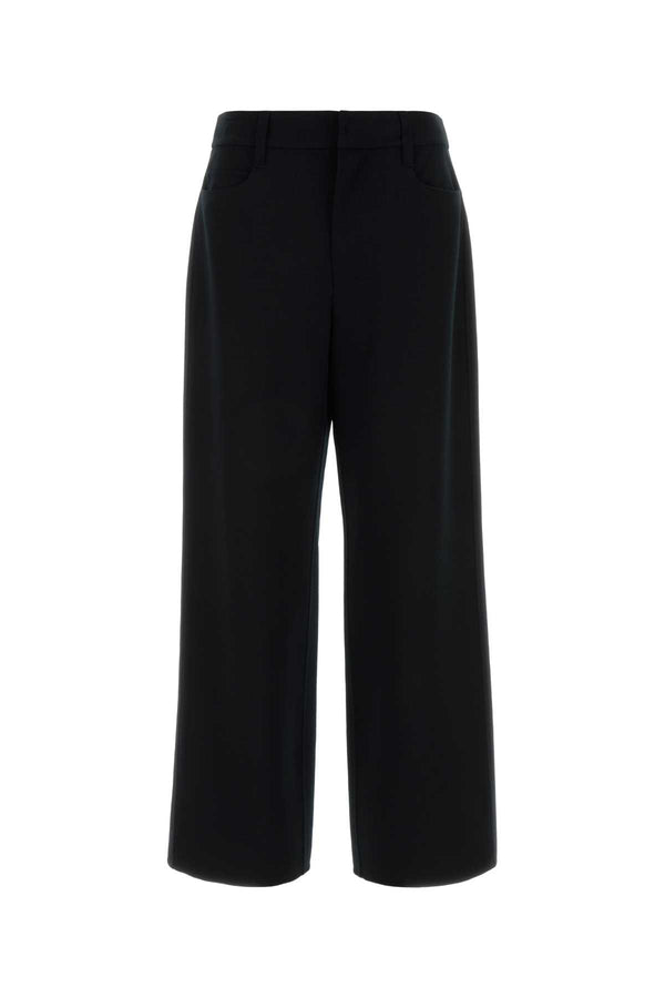 S Maxmara 93% Virgin wool trousers in black