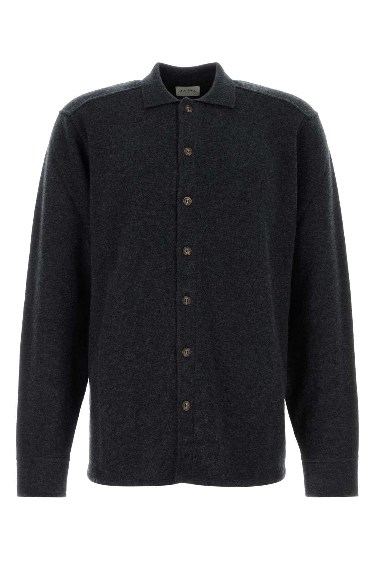 Midnight Blue Cashmere Minsk Shirt Exterior: Camicie