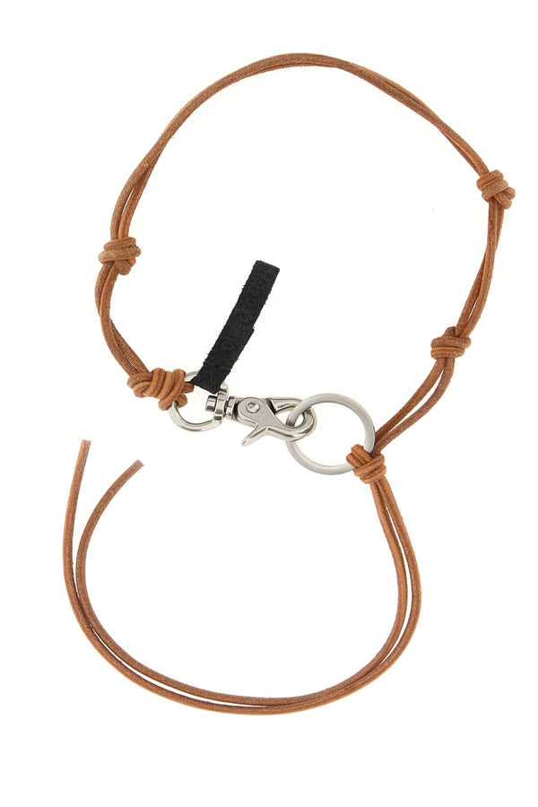 Our Legacy Exterior: 100% Calf Finishing: Gunmetal necklace in brown