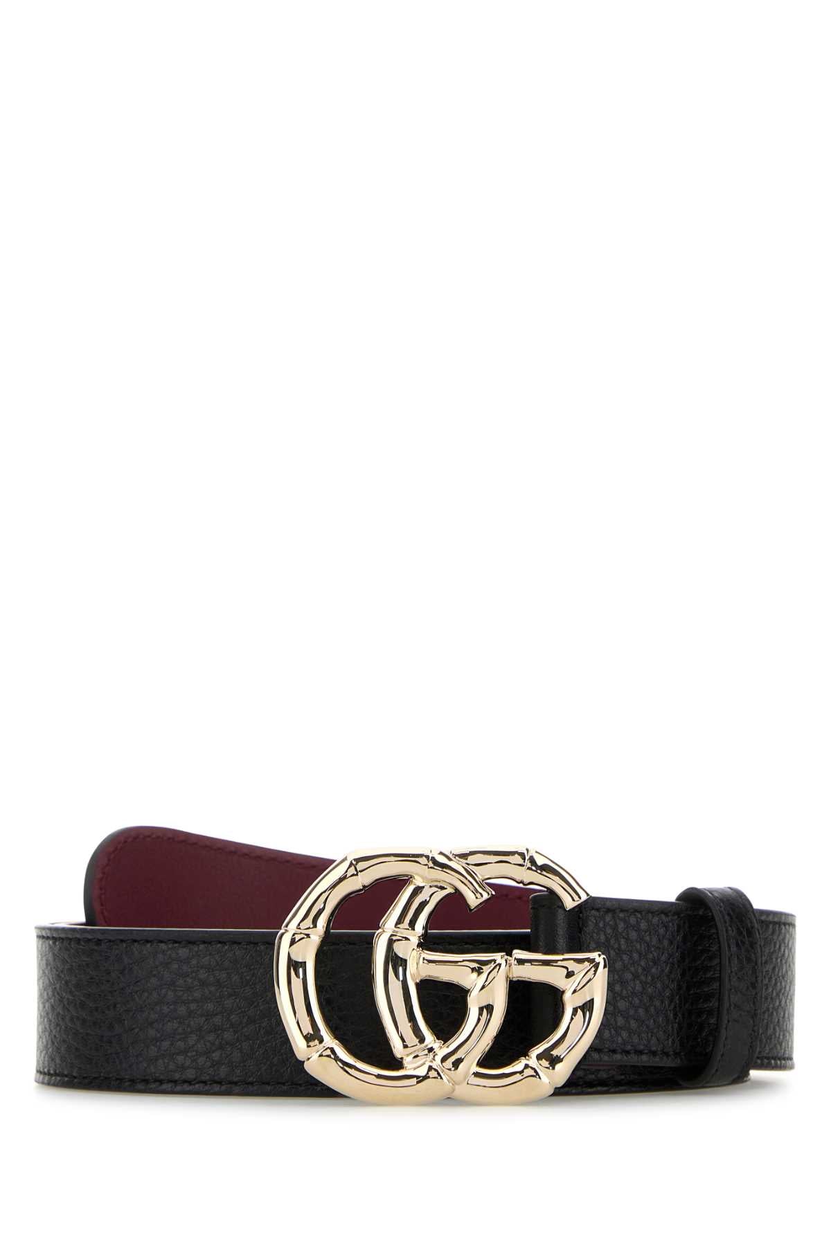 Nero Calf Skin Cinture