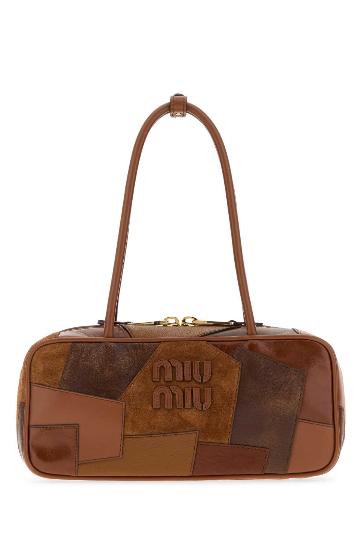 Cognac Calfleather-lambleather Borse A Mano