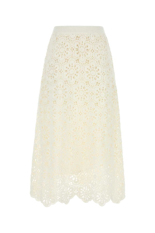 Farm Rio Flower Exterior: 60% Cotton skirt in white