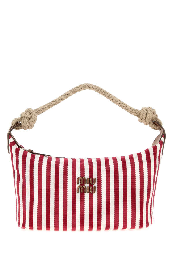 Miu Miu Exterior: 100% Fabric tote bag in red
