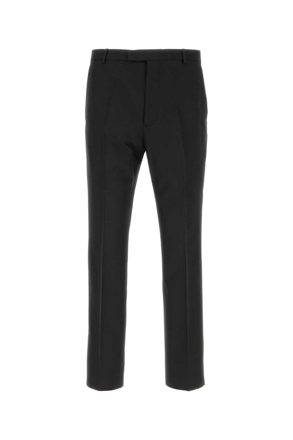 Gucci 55% Polyester trousers in black