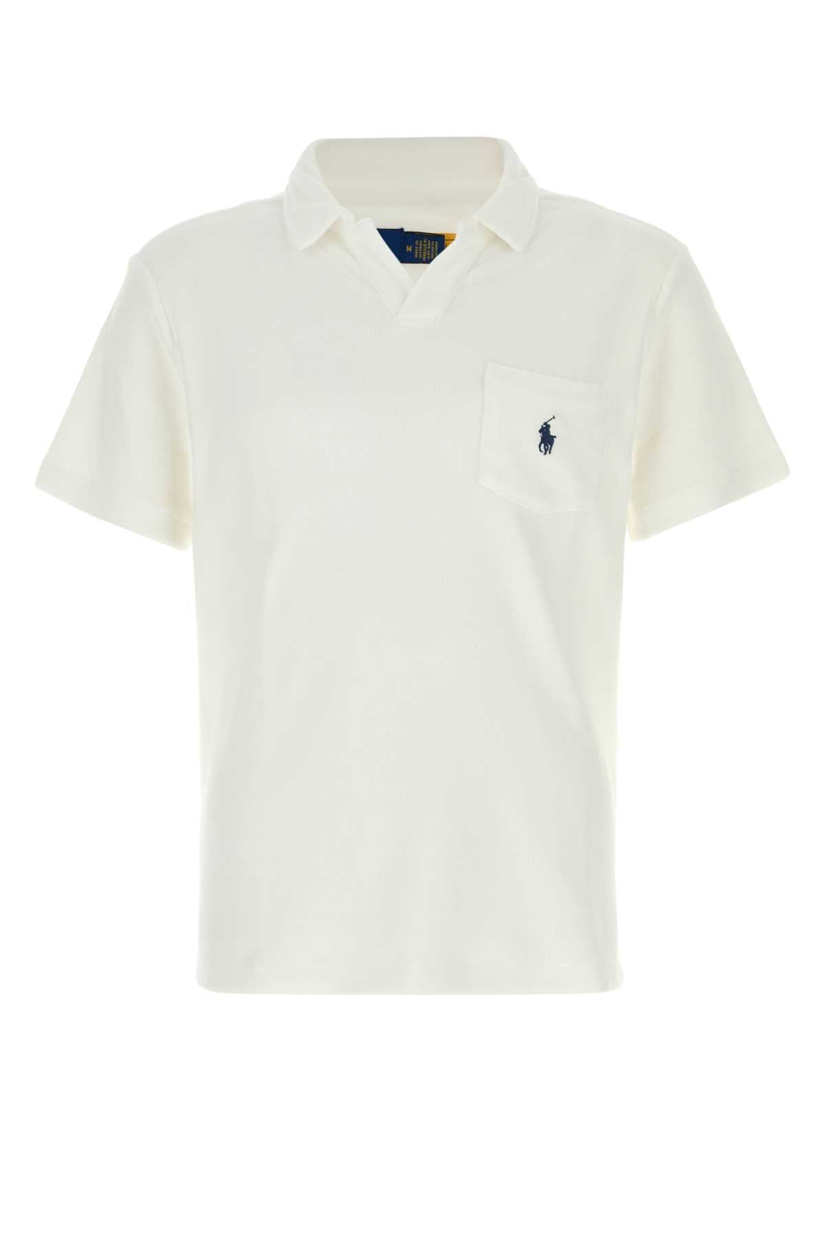 White Exterior: Cotton Polyester Polo