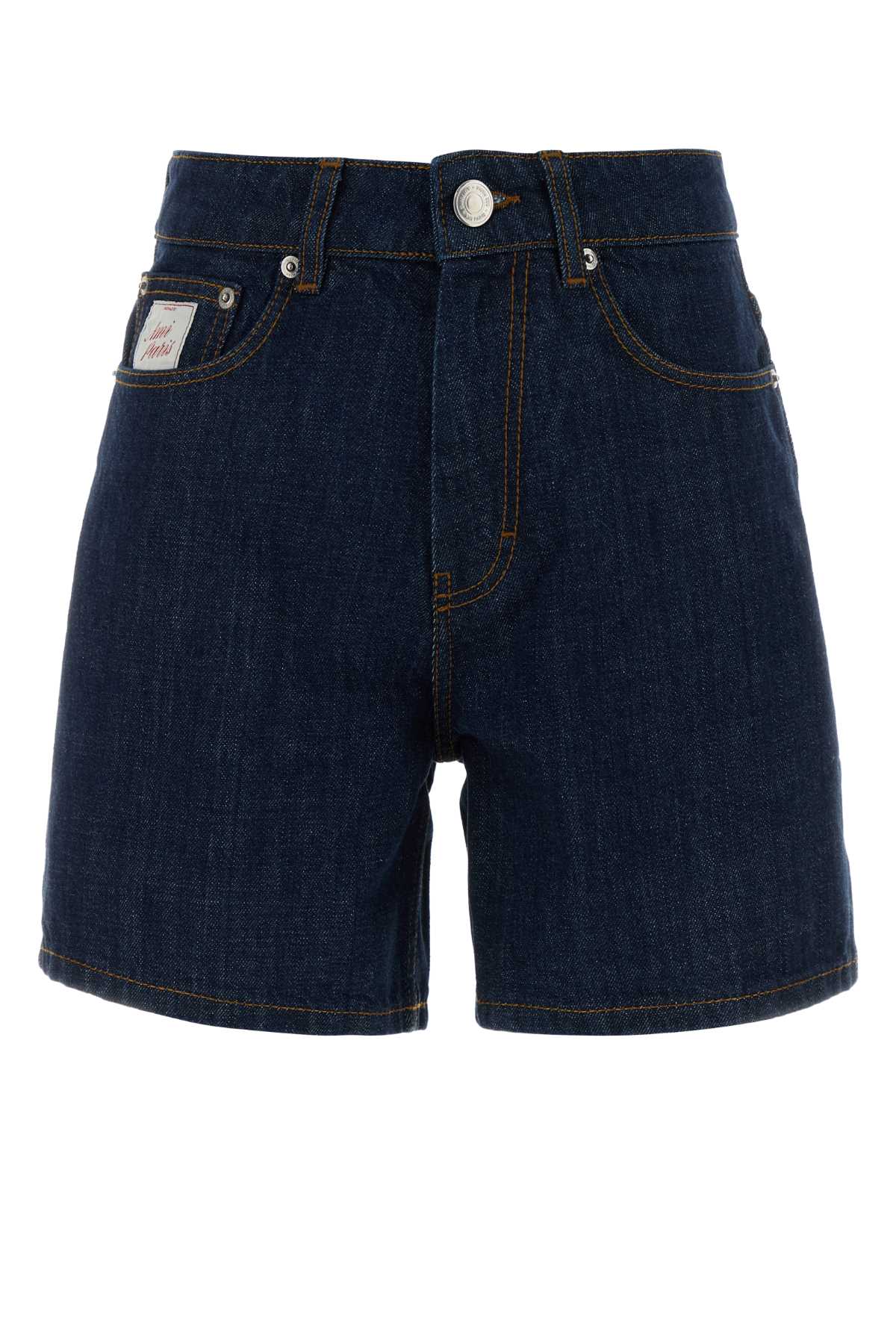 Denim Shorts Indigo Exterior: Cotton