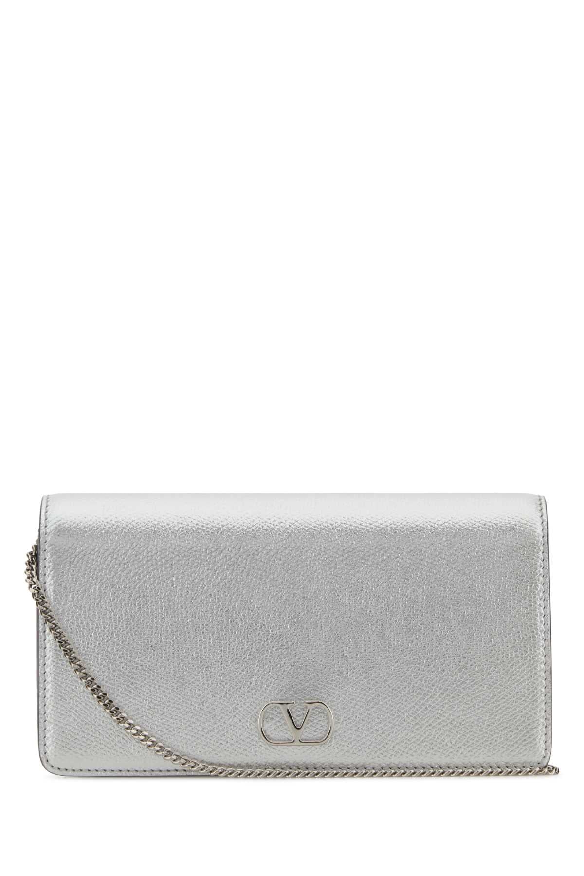 Silver Calf Leather - Bos Taurus Clutch