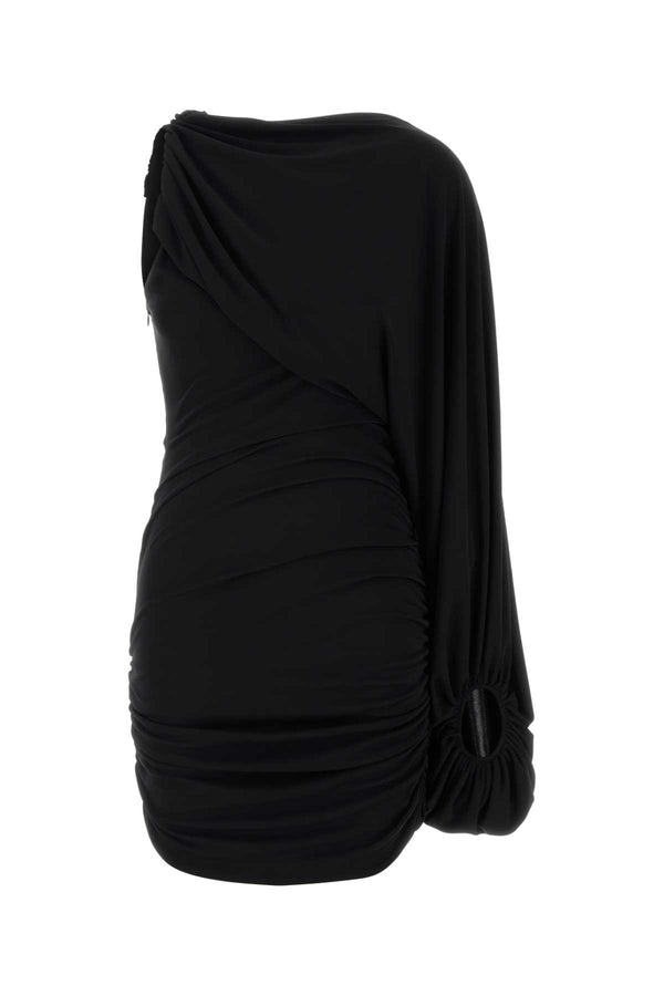 The Andamane Shoulder 94% Polyester 6% Elastane dress in black