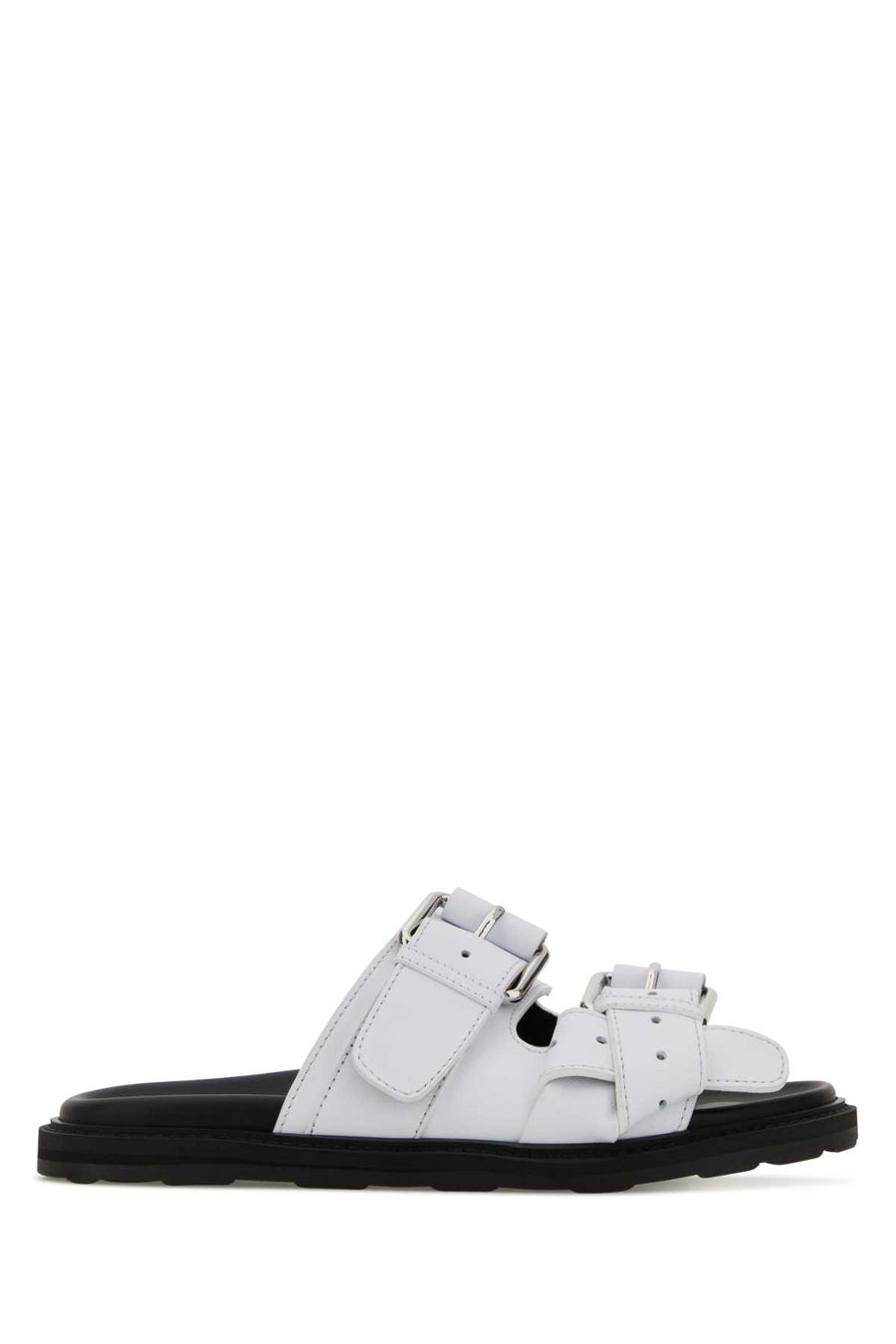 Moschino Exterior: 100% Leather slider in white