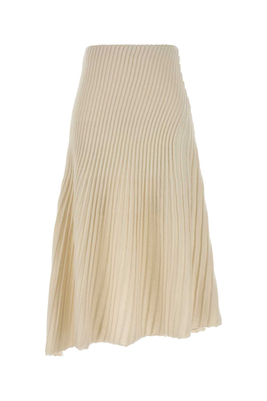 Ivory Wool Blend Skirt Blancnaturel Gonne
