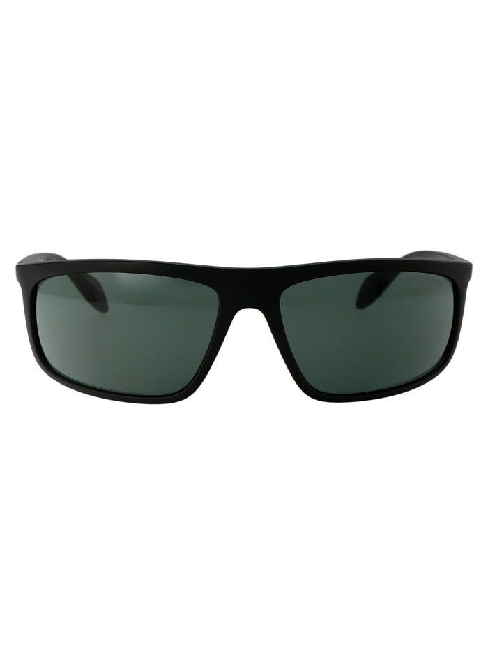 0ea4212u 500171 Matte Black/rubber Green Injected Sunglasses
