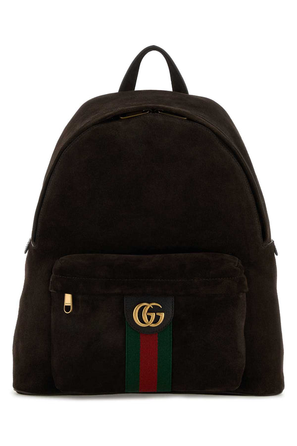 Gucci Exterior: 100% Suede backpack in brown