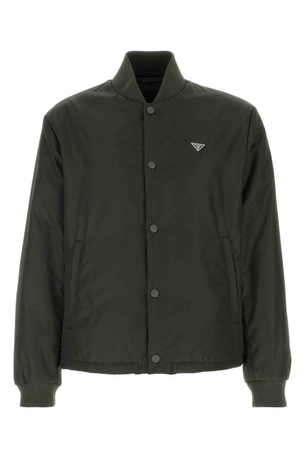 Prada Exterior: 100% Nylon; Lining: 100% Nylon bomber jacket in green