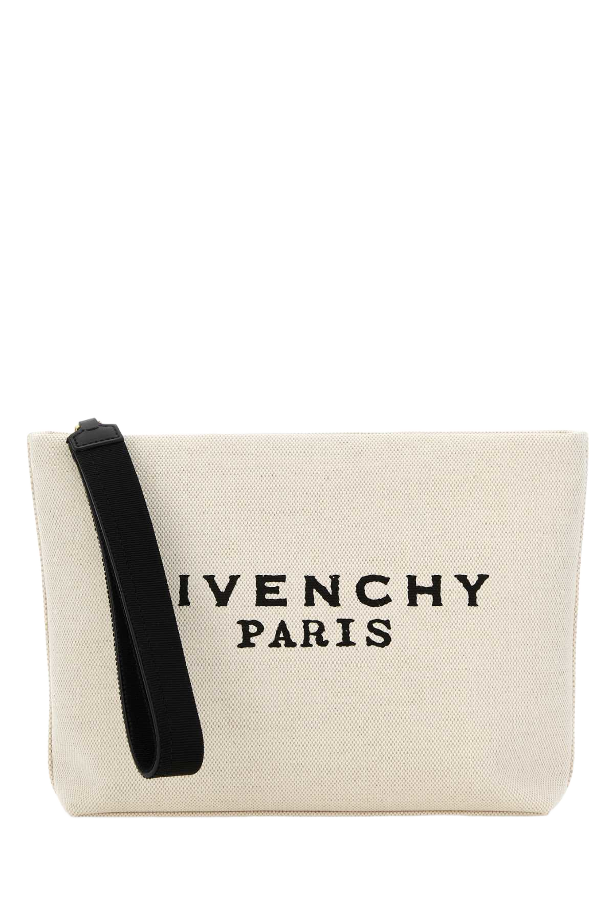 Ivory Canvas Pouch Beigeblack Beauty Case