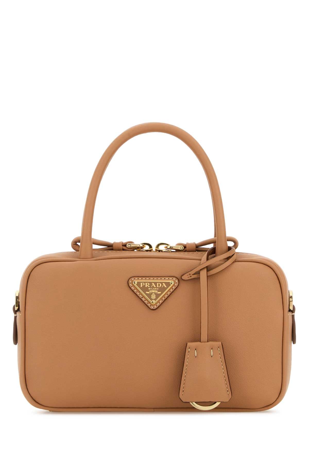 Peach Leather Handbag Naturale Borse A Mano