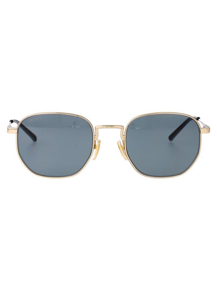 Gg2095s Gold-gold-grey Metal Sunglasses