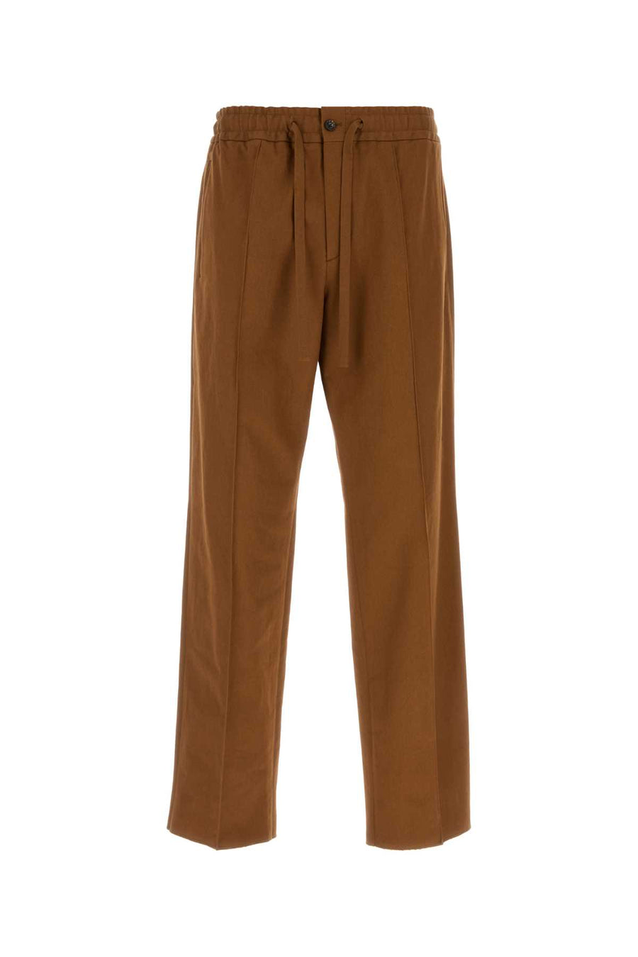 Valentino Garavani Collection 100% cotton trousers in brown