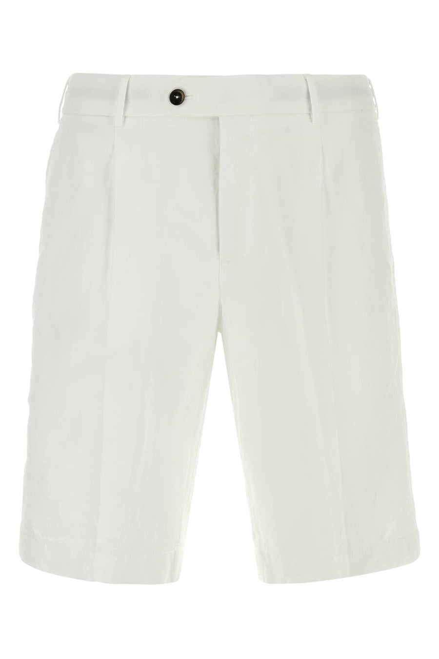 Pt Torino 59% Lyocell bermuda shorts in white