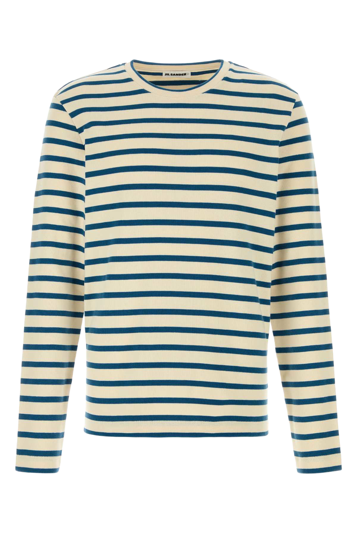 Embroidered Cotton T-Shirt Cornsilk Cotone
