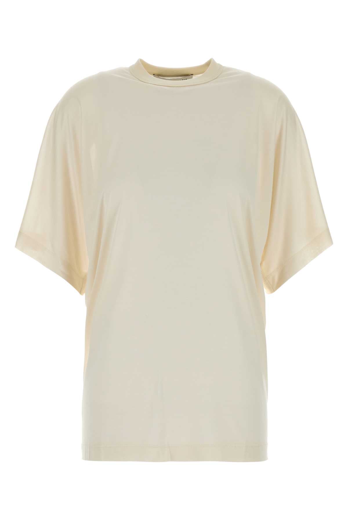 6251k21316 N002 Ecru Exterior: Silk T-shirt