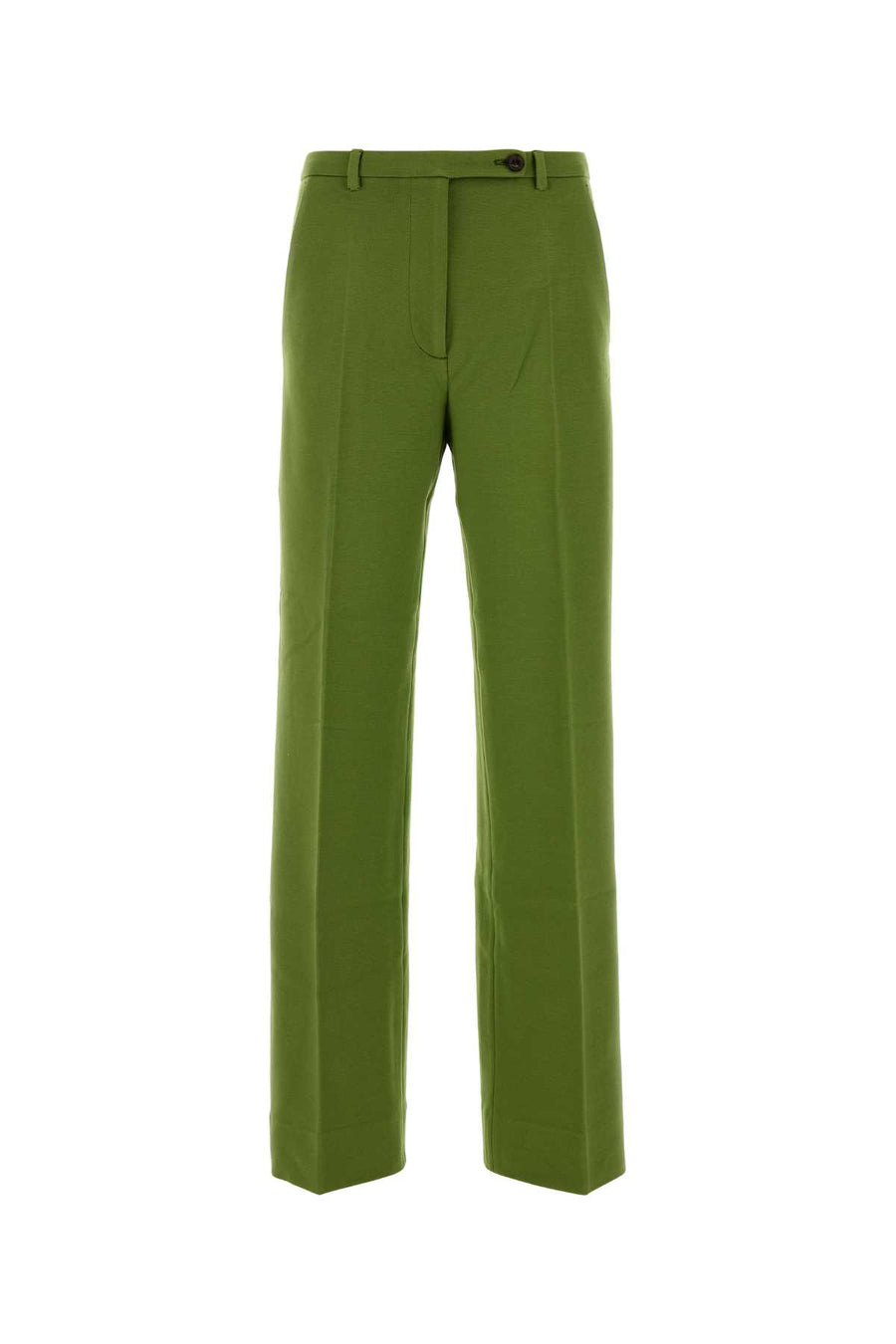 Miu Miu 85% Viscose trouser in green