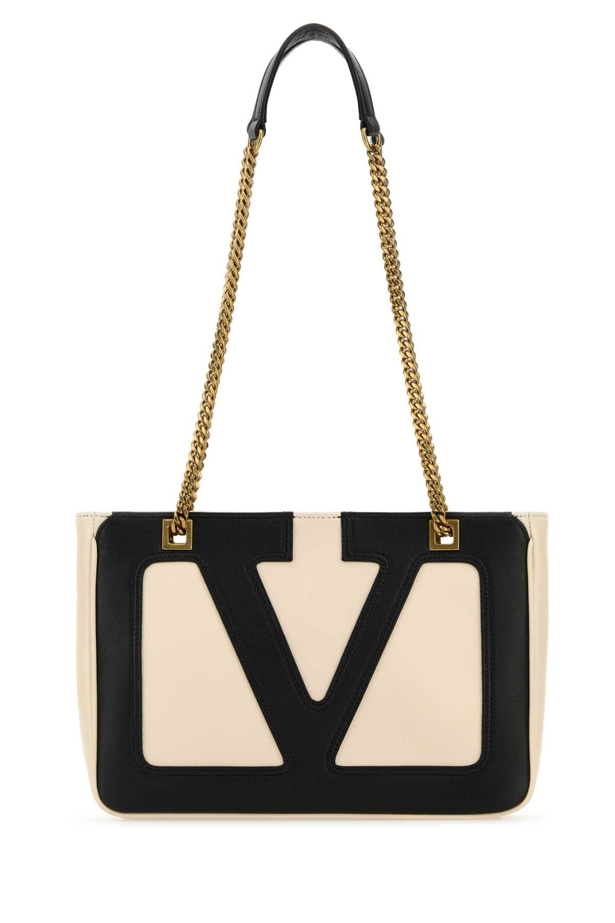 Ivory Nappa Leather Small Viva Superstar Shoulder Bag Butterwhitenero Borse A Mano