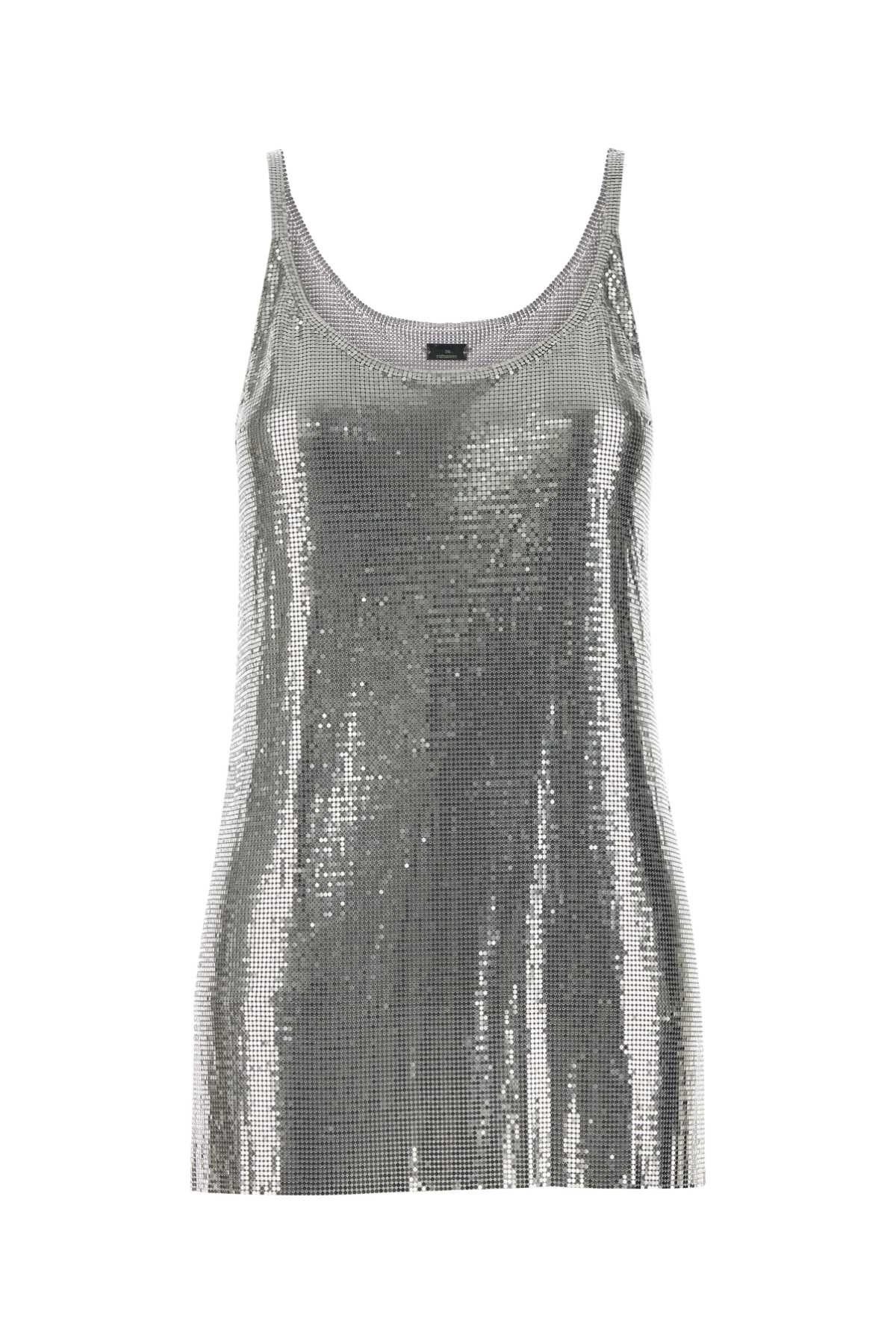 Silver Metal Knit Top Exterior: Aluminium Maglie