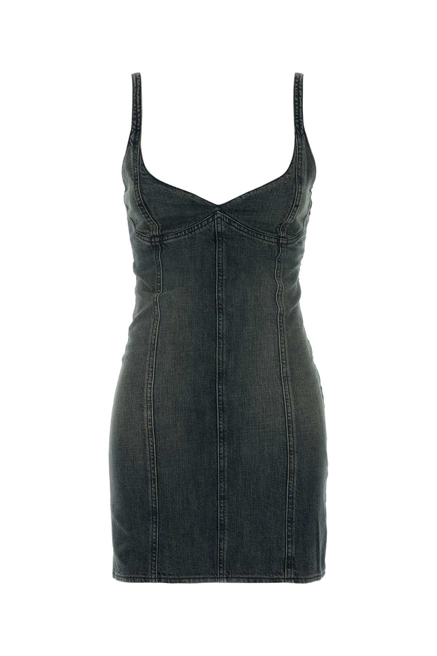 Balenciaga Dress Exterior: 100% Cotton; Lining: 100% Cotton dress in navy