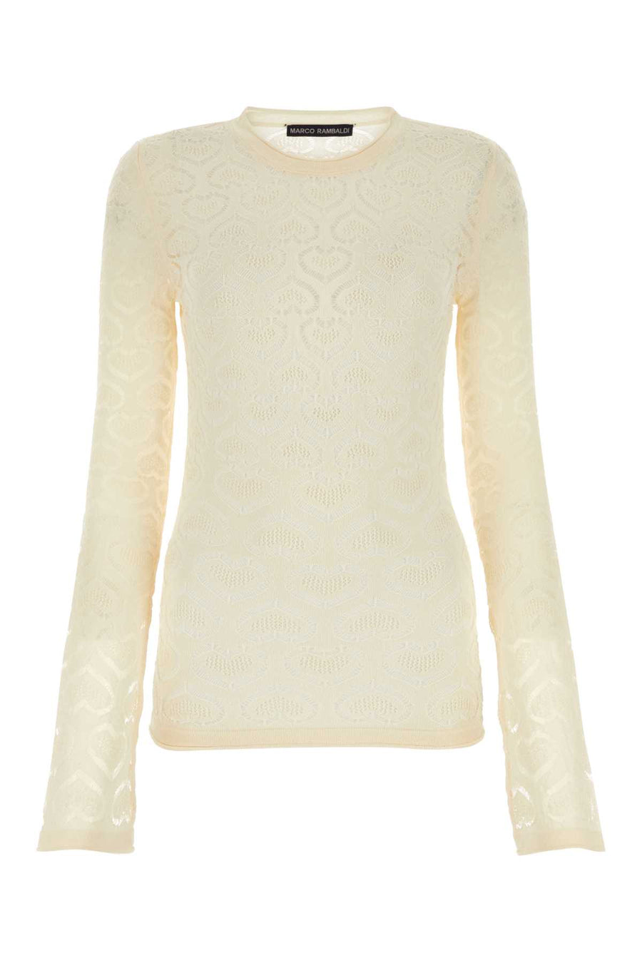 Marco Rambaldi 88% Viscose sweater in ivory