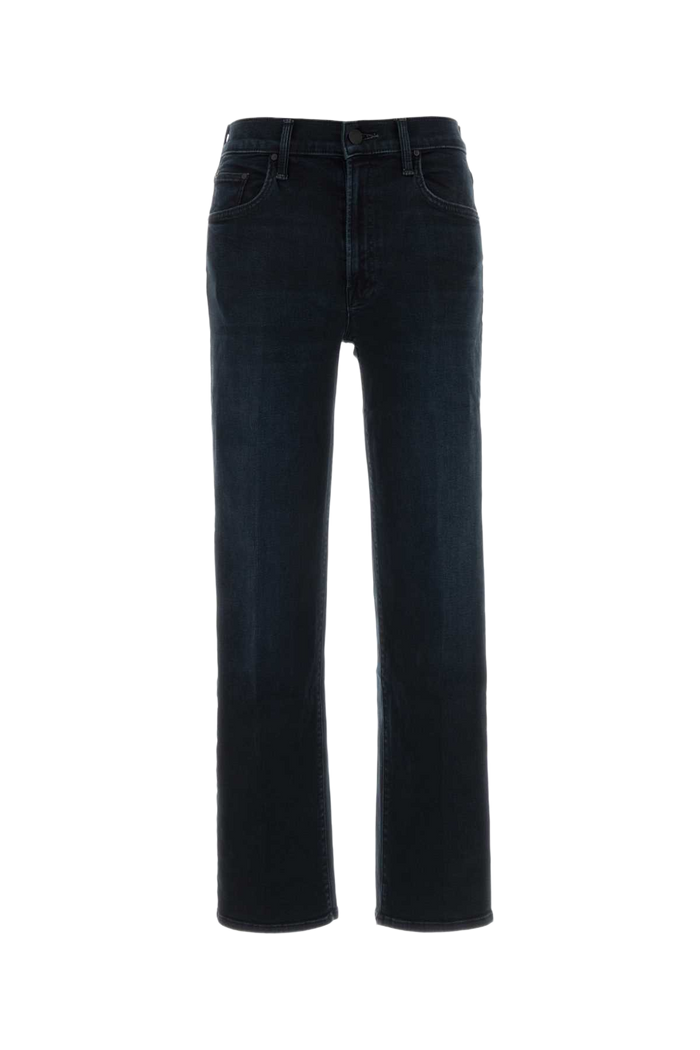 Dark Blue Stretch Denim Rambler Jeans Nero