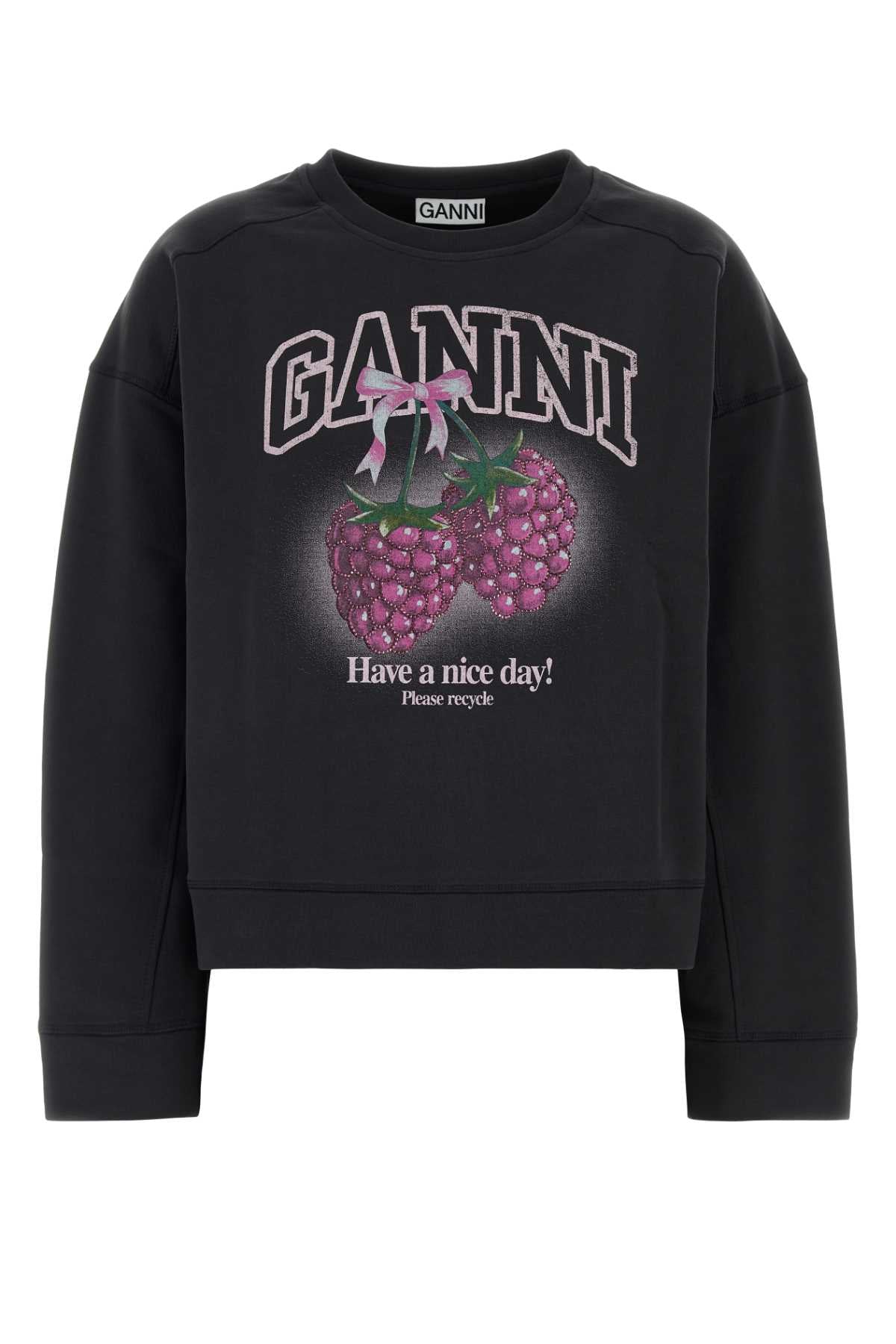 Charcoal Cotton Sweatshirt Phantom Exterior: Organic Felpe