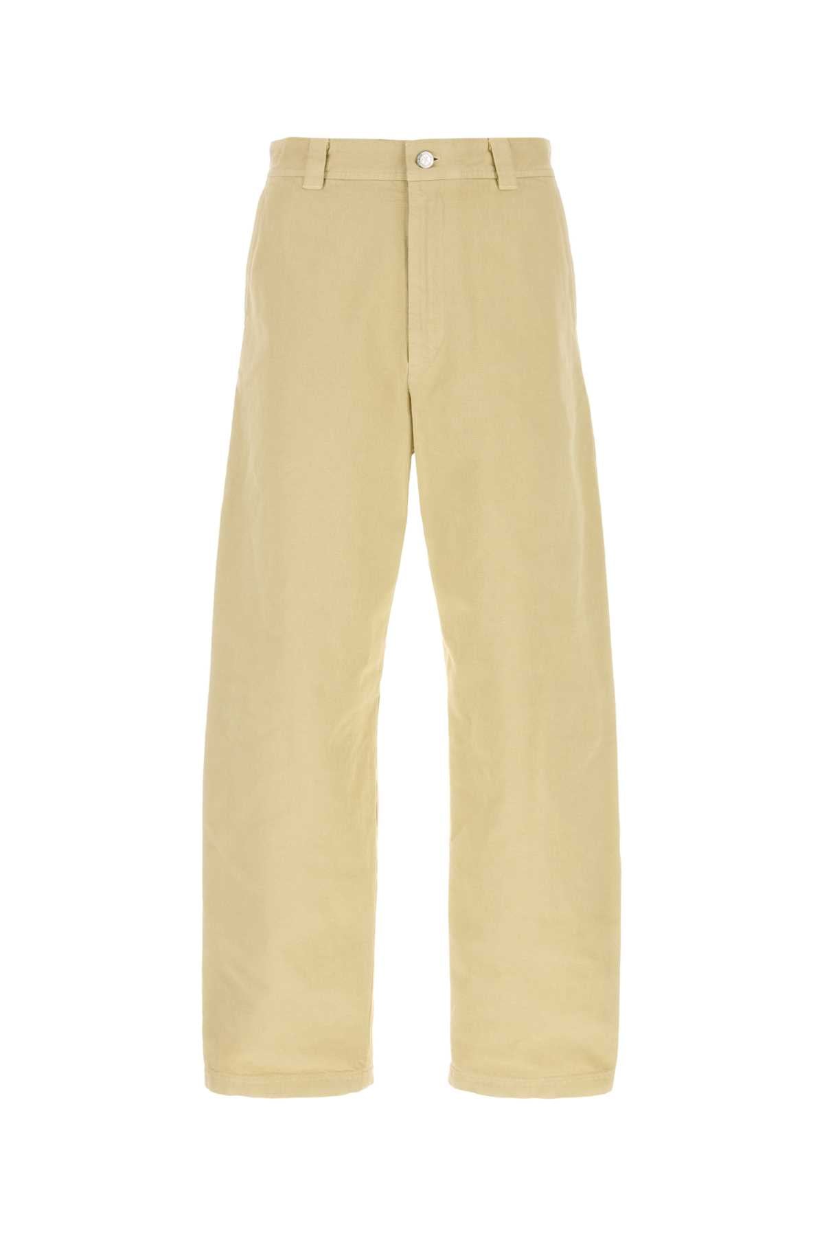 Beige Cotton Chino Pant Sable Exterior: Pantaloni