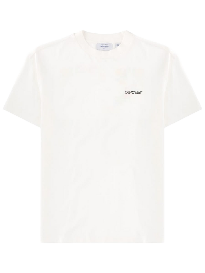 T-Shirt With Logo White Cotton T-shirts