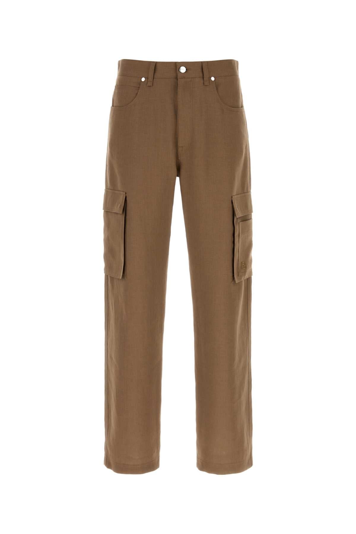 Gianduia Sample Size: Linen Pantaloni