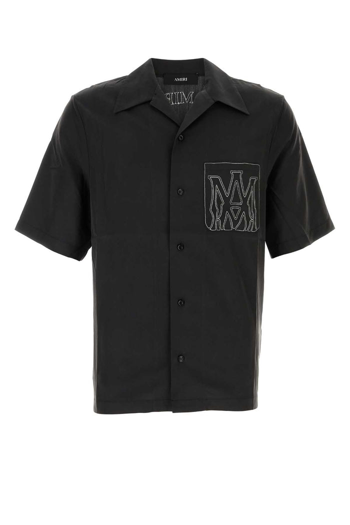 Slate Modal Blend Shirt Black Exterior: Polyester Camicie