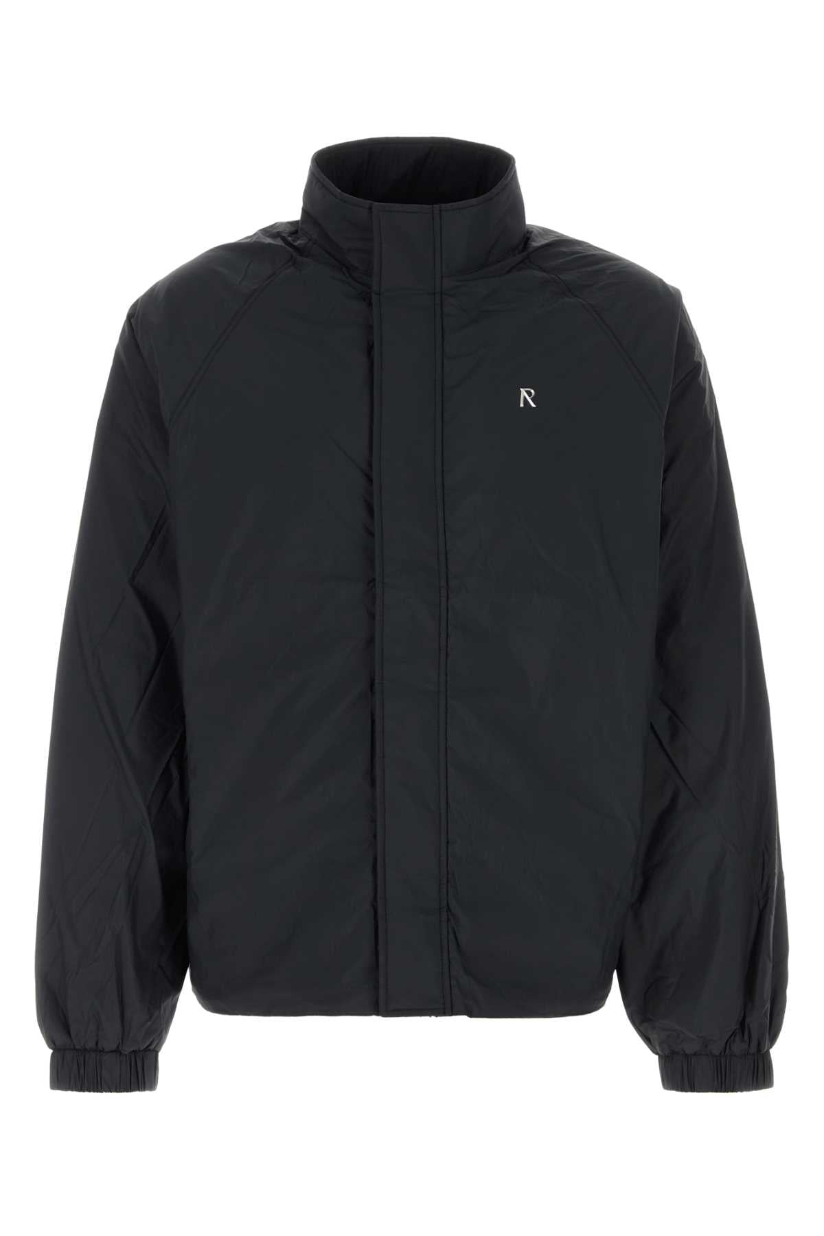Black Nylon Jacket Exterior: Lining: Giubbini