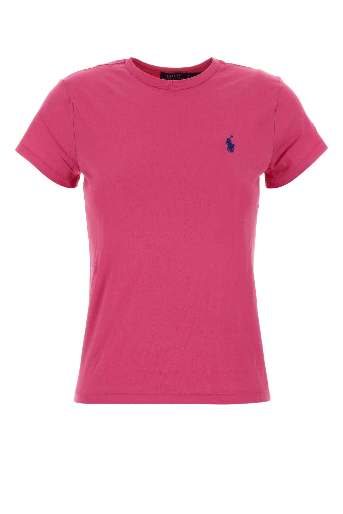 Fuchsia Cotton T-Shirt 018 Exterior