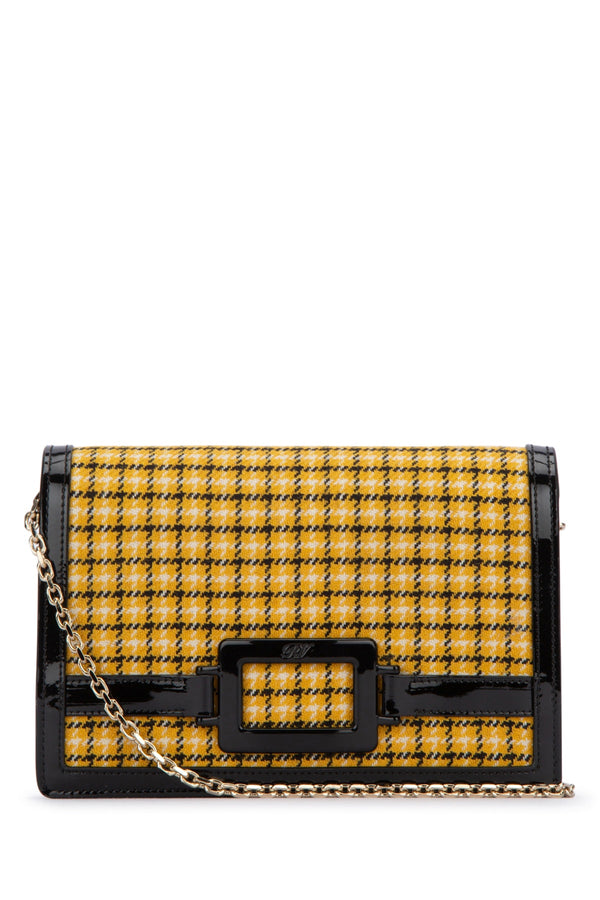 Roger Vivier Tweed clutch in gold
