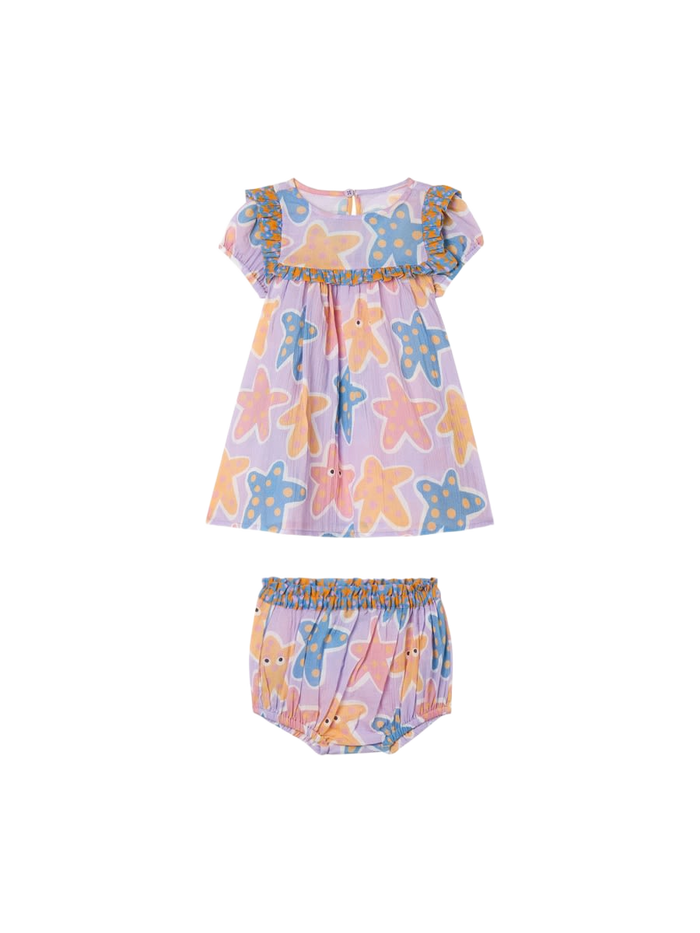 Dress With Shorts Multicolour Cotton Sets